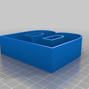 Stylish Letter Box with Lid | 1 Alphabet Storage Box – B