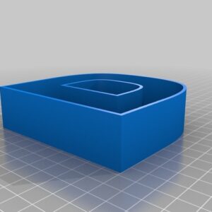 Stylish Letter Box with Lid | 1 Alphabet Storage Box – D