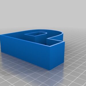 Stylish Letter Box with Lid | 1 Alphabet Storage Box – P