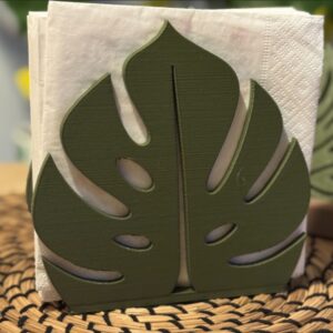 Monstera Napkin Holder | 1 Beautiful  Tropical Table Napkin Organizer