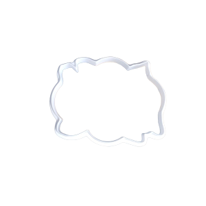 Floral Plaque Cookie Cutter | Flower Frame Cookie Cutter | Message Cookie Cutter | Custom Text Cookie Cutter