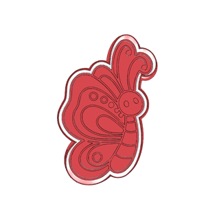 Cute Cartoon Butterfly Cookie Cutter