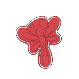 Smiling Dragonfly Cookie Cutter