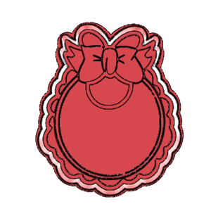 Baby Bib with Bow Cookie Cutter