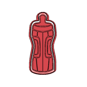 Detailed Baby Bottle Cookie Cutter