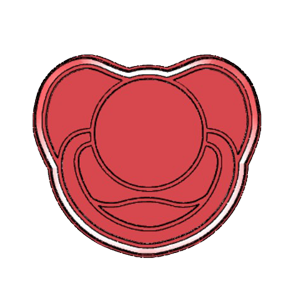 Baby Pacifier Cookie Cutter