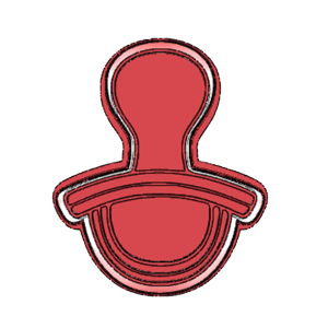 Baby Pacifier Cookie Cutter