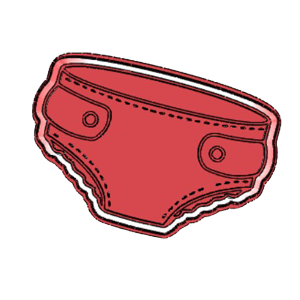 Baby Diaper Cookie Cutter