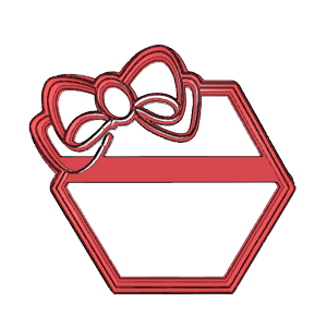 Baby Bow Plaques Cookie Cutter