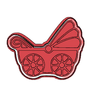 Vintage Baby Pram Cookie Cutter