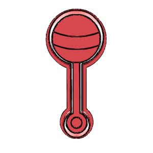 Pacifier with Bow Plaque Cookie Cutter