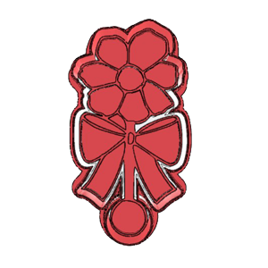 Baby Floral Rattle Cookie Cutter
