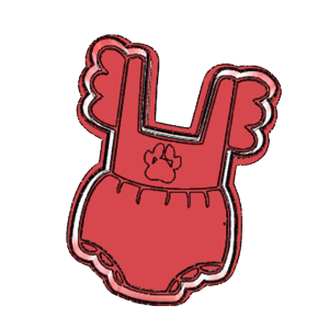 Baby Frill Onesie Cookie Cutter