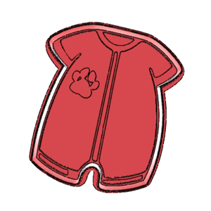 Teddy Bear Romper Cookie Cutter