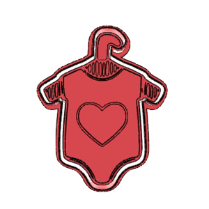 Heart  Onesie Cookie Cutter