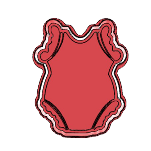 Baby Frill Romper Cookie Cutter