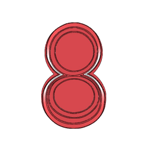 Round Compact Makeup Cookie Cutter