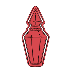 Perfume Bottle Elegant Cookie Cutter