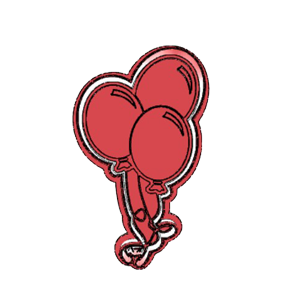 Three Balloons Cookie Cutter