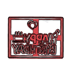 Happy Birthday Frame Cookie Cutter