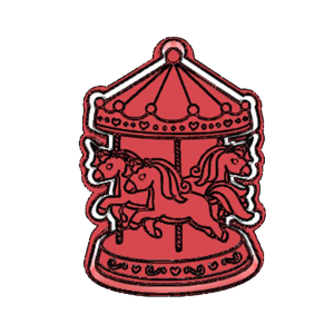 Carousel Horse Cookie Cutter for Cookies