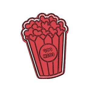 Popcorn Box Cookie Cutter for Cookies