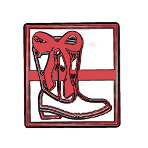 Cowboy Boot with Bow Cookie Cutter
