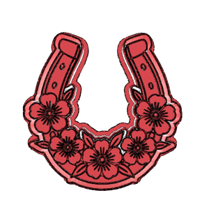 Floral Horsehoe Cookie Cutter