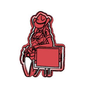 Cowgirl Cookie Cutter