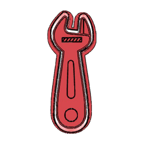 Spanner Plaque Cookie Cutter