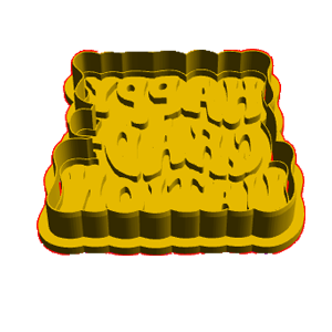 Congrats Graduate Text Cookie Cutter