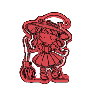 Cute Witch Cookie Cutter