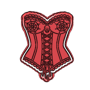 Spooky Corset Cookie Cutter