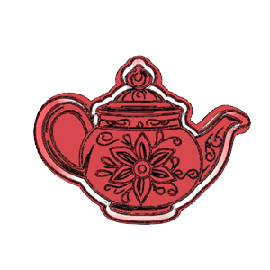 Teapot Details Cookie Cutter