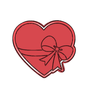 Heart with Bow Cookie Cutter