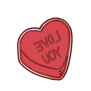 I love you heart candy cookie cutter