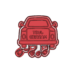 Just Married Car Cookie Cutter