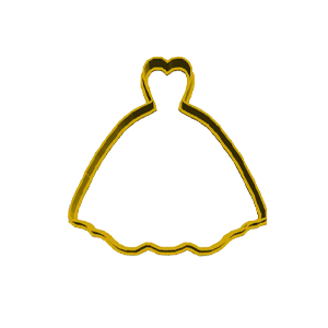 Ball Gown Wedding Dress Cookie Cutter