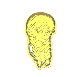 Braided Girl Portrait Cookie Cutter