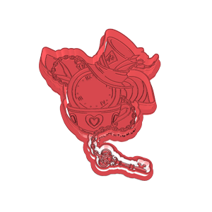 Watch, Hat and Key Cookie Cutter