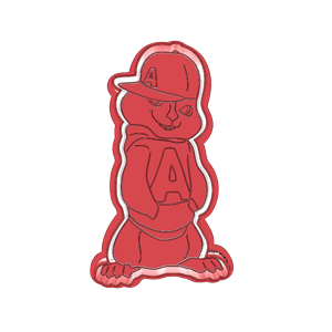 Cool Chipmunk with Cap Cookie Cutter