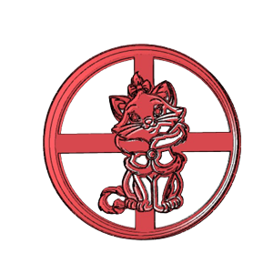 Kitten in Frame Cookie Cutter