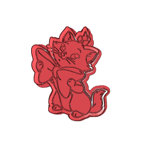 Kitten with Big Bow Cookie Cutter