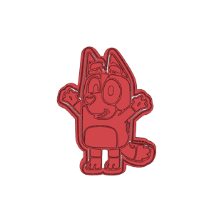Bluey Excited Pose Cookie Cutter