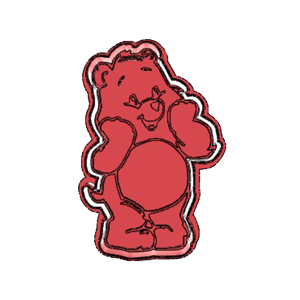 Love-A-Lot Bear Cookie Cutter