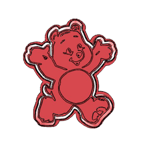 Bedtime Bear Sleeping Cookie Cutter