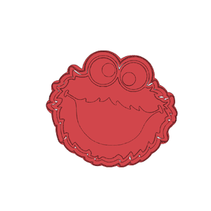 Cookie Monster Face Cookie Cutter