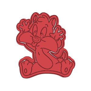 Baby Taz Cookie Cutter