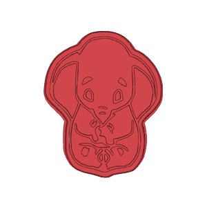 Dumbo Character Cookie Cutter