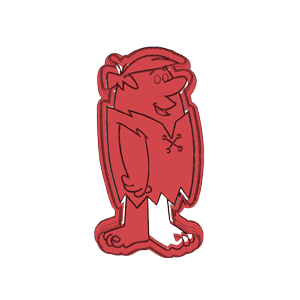 Barney Rubble Side View Cookie Cutter